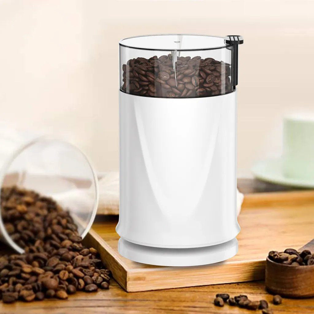 Coffee Grinder 200W Electric Coffee Grinder with 304 Stainless Steel Blade 50g Capacity
