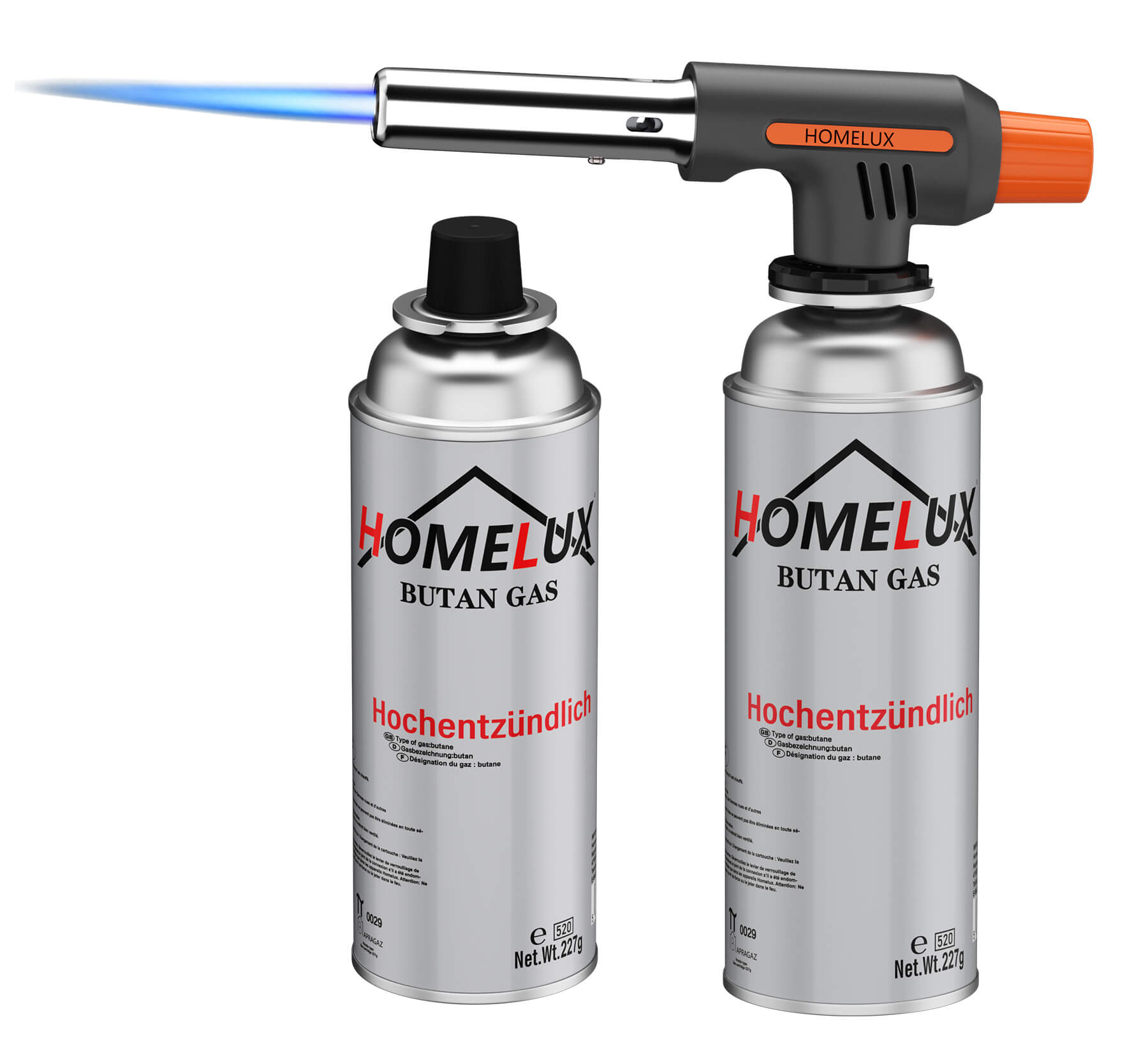 Gasbrenner mit präziser Flammensteuerung für verschiedene Anwendungen