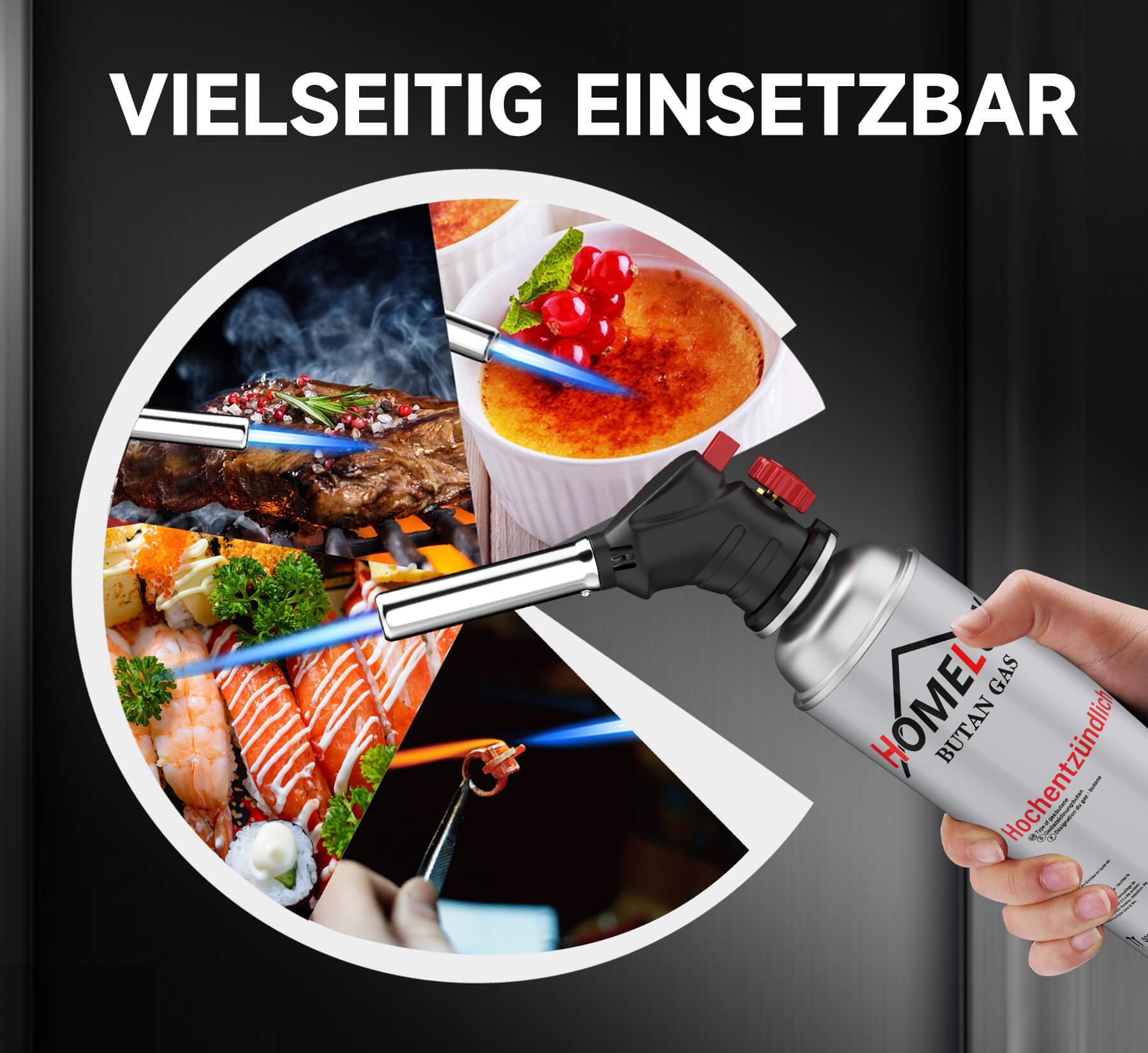 Flambierbrenner für Profis – hohe Leistung und sicheres Handling