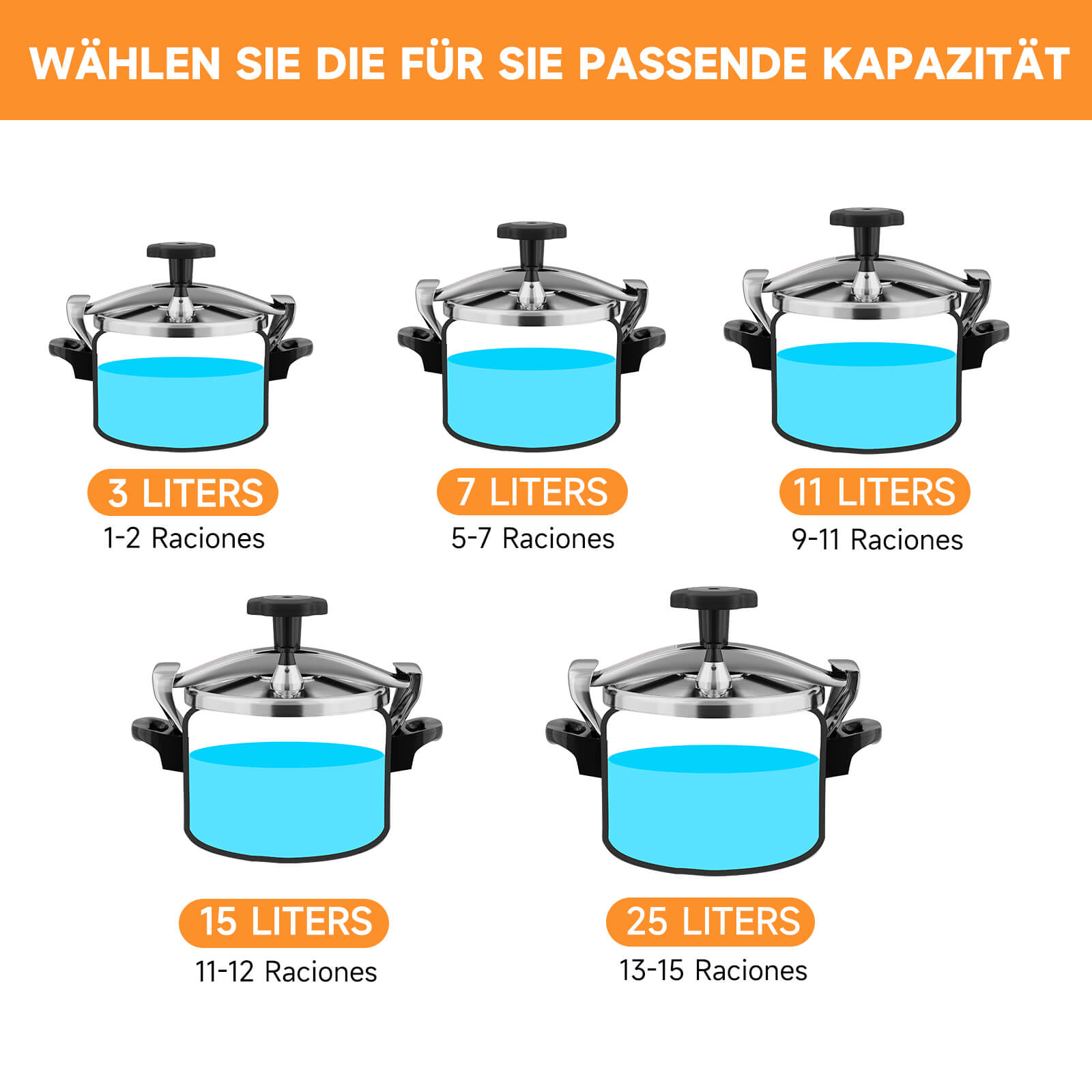 Druckkochtopf für vitaminerhaltendes Kochen