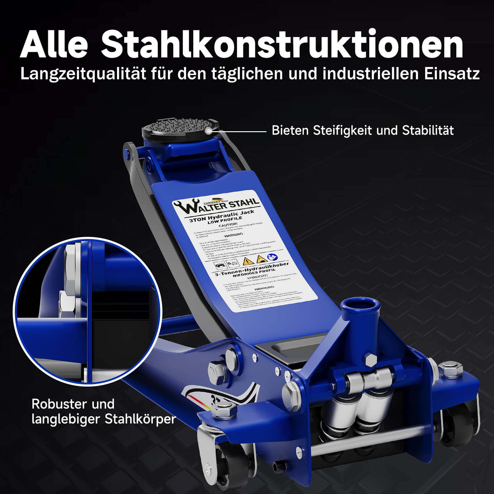 Professioneller 3T Wagenheber für heimische Werkstatt und Garage