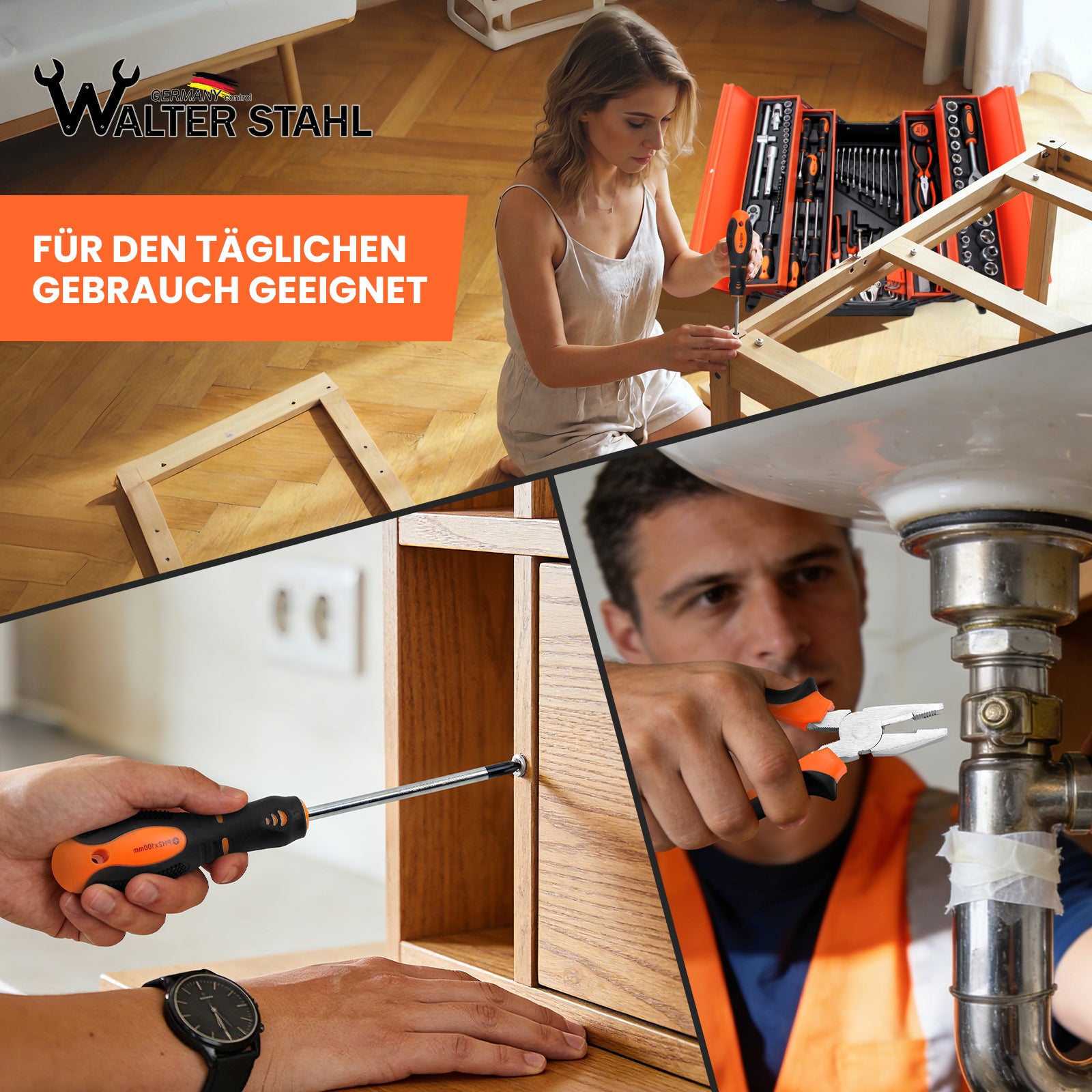 85-teiliges Profi-Werkzeugset mit Ratschen