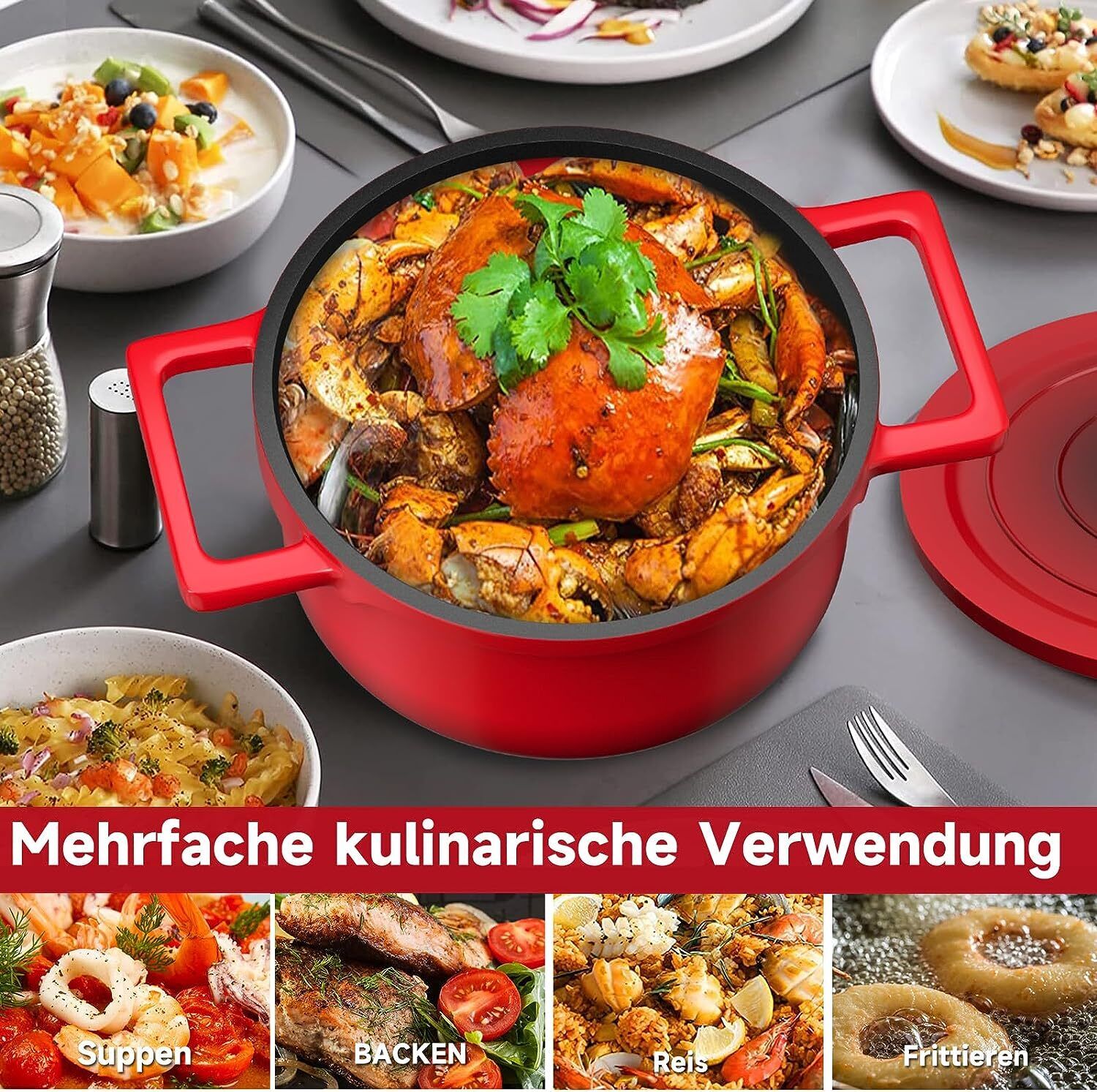 Großer Homelux 28cm Kochtopf – Perfekt für Familiengerichte