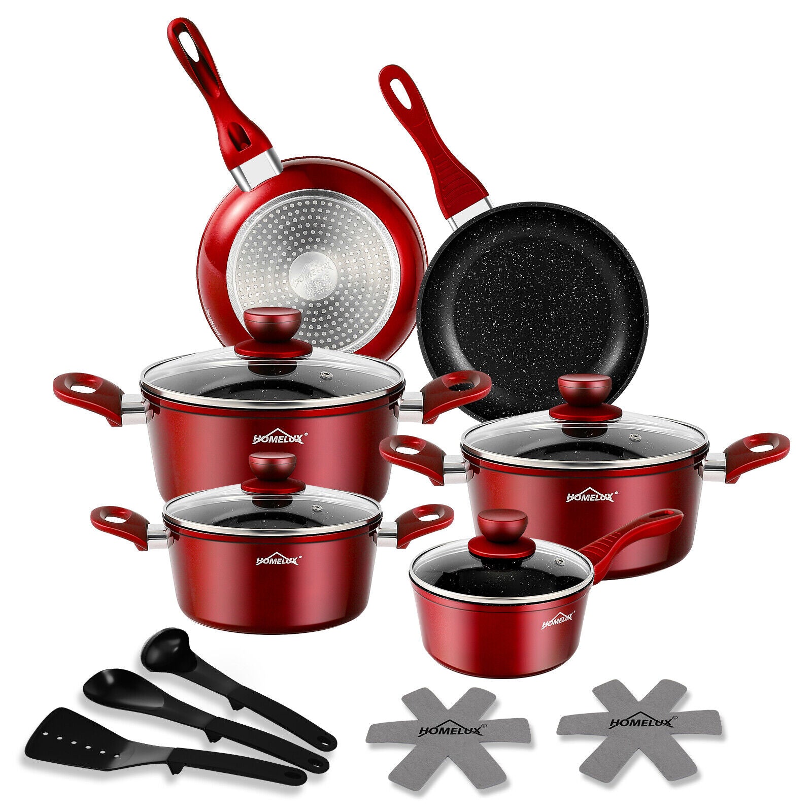 15-teiliges Kochgeschirr Set – perfekt für verschiedene Kochbedürfnisse.