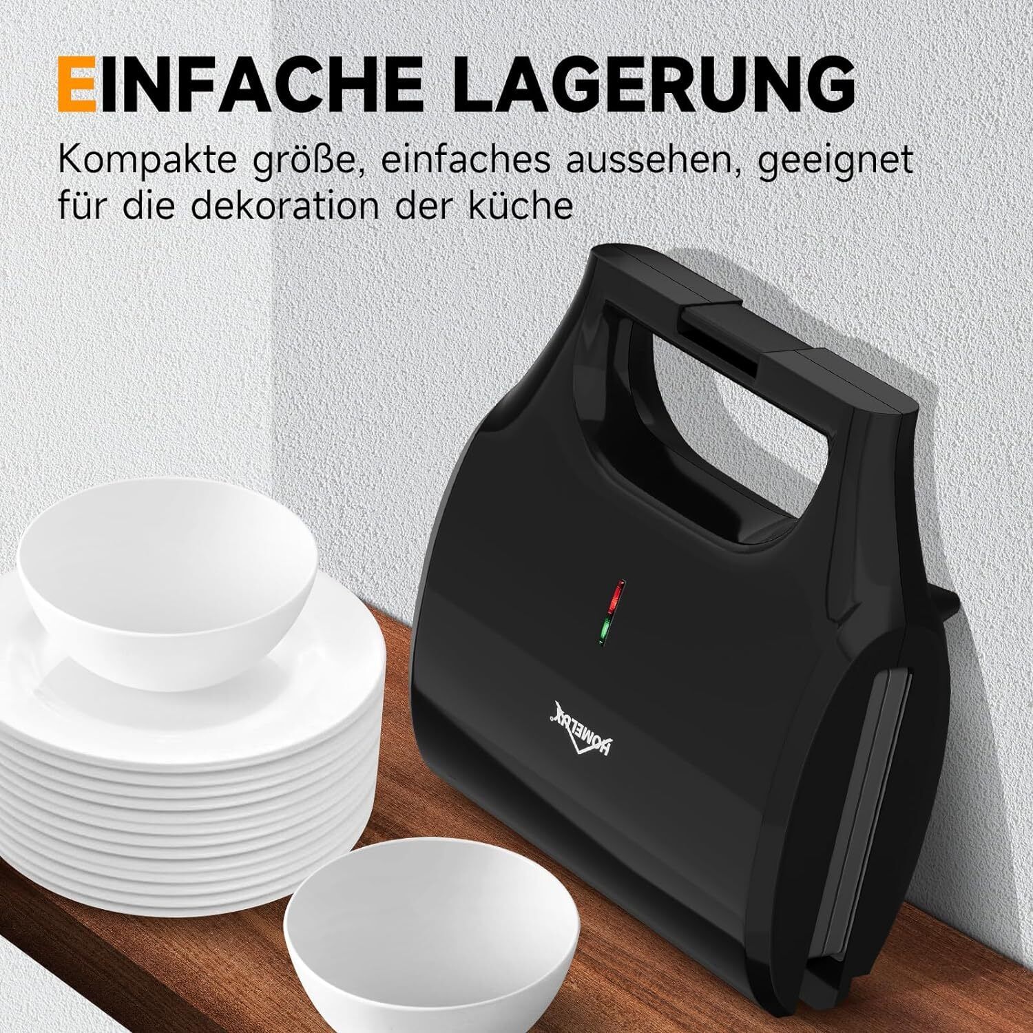HOMELUX 3-in-1 Grillgerät mit abnehmbaren Platten für vielseitige Mahlzeiten.