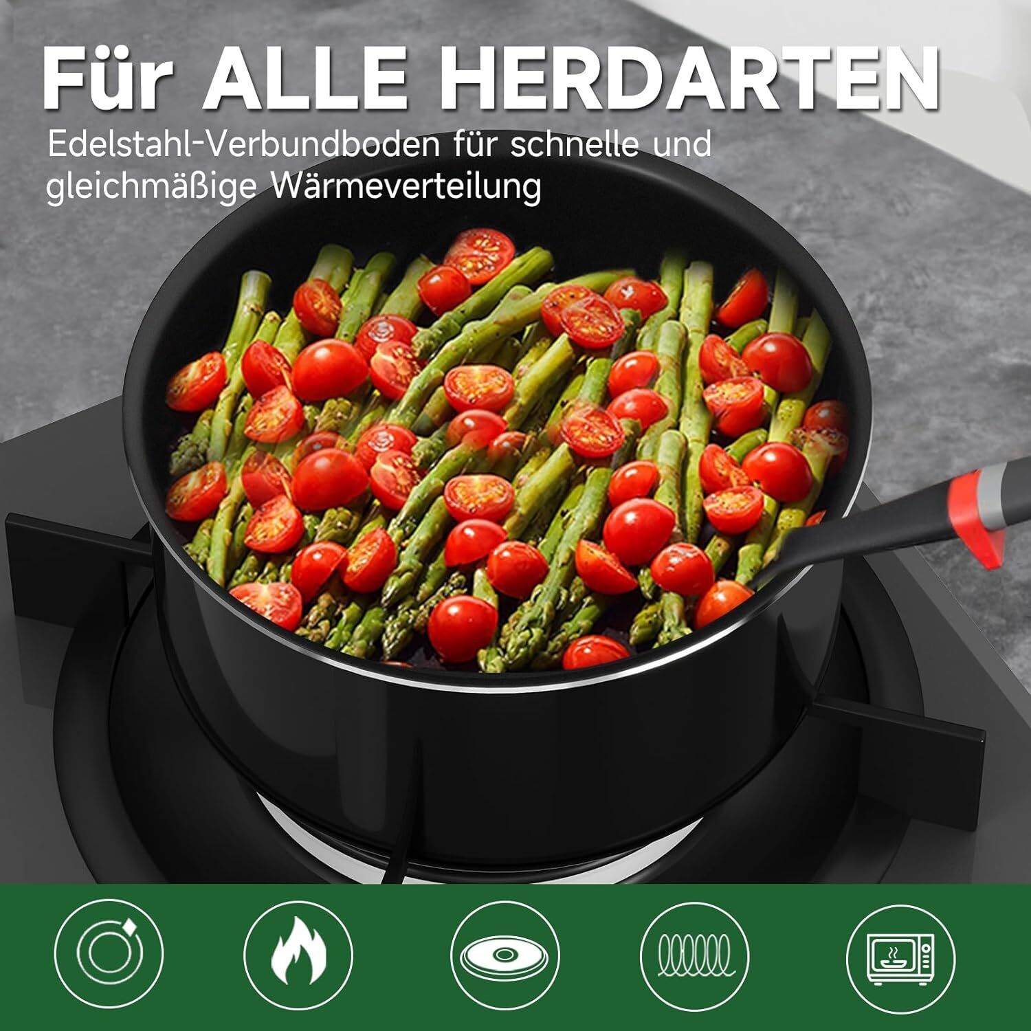 HOMELUX Pfanne mit abnehmbarem Griff – Mehr Komfort in der Küche