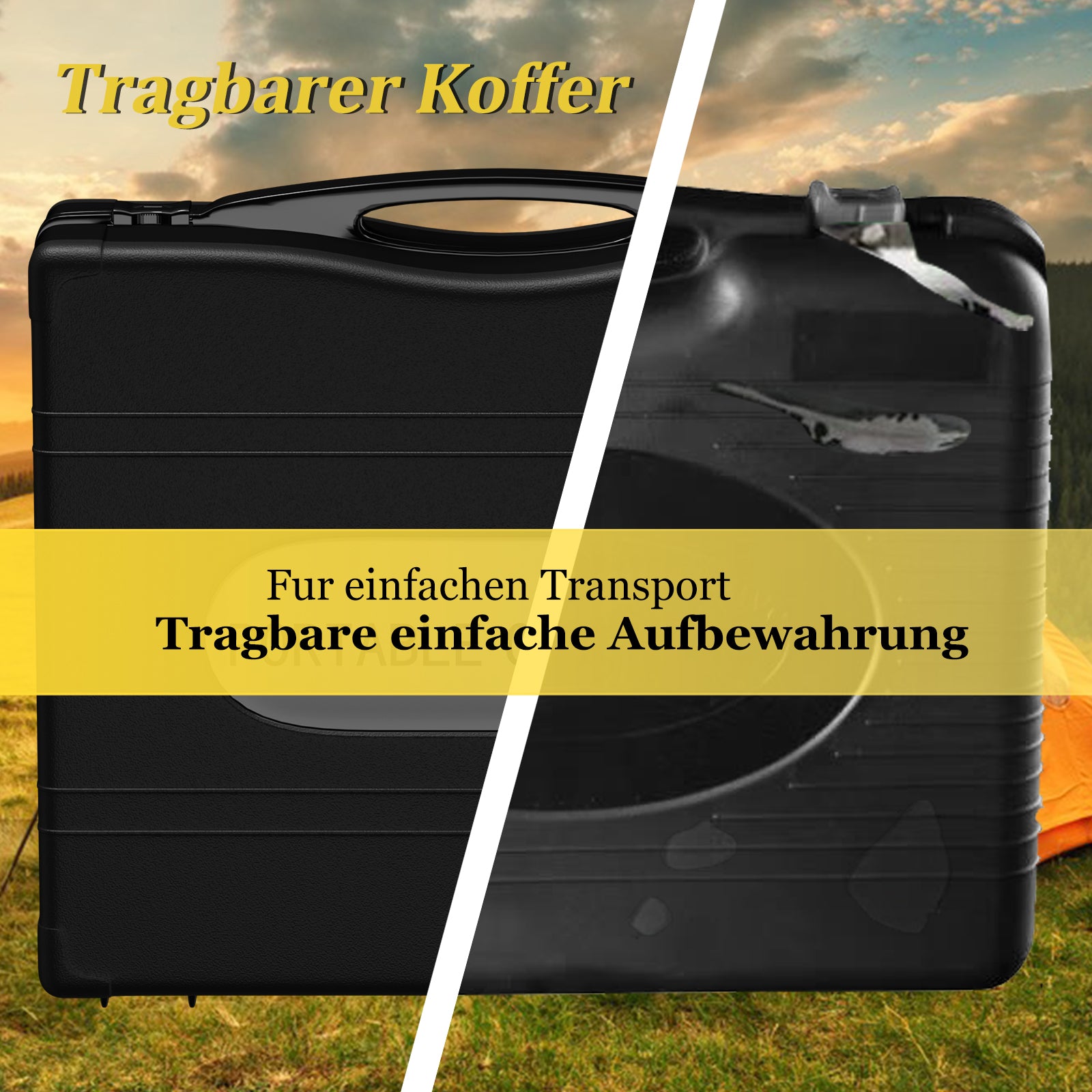 Homelux Camping-Gaskocher mit externem Dichtungssystem zur Gasverhinderung