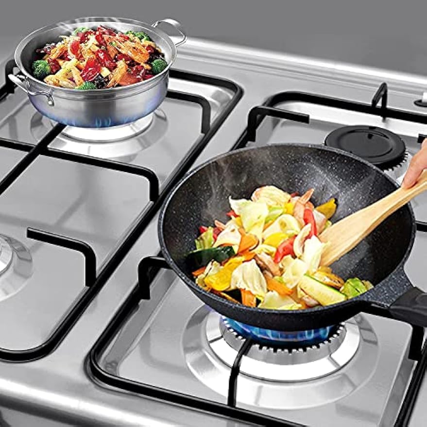 HOMELUX Gaskocher 4 flammig Campingkocher mit Deckel 6,2 kW Kocher Gas Herd Outdoor