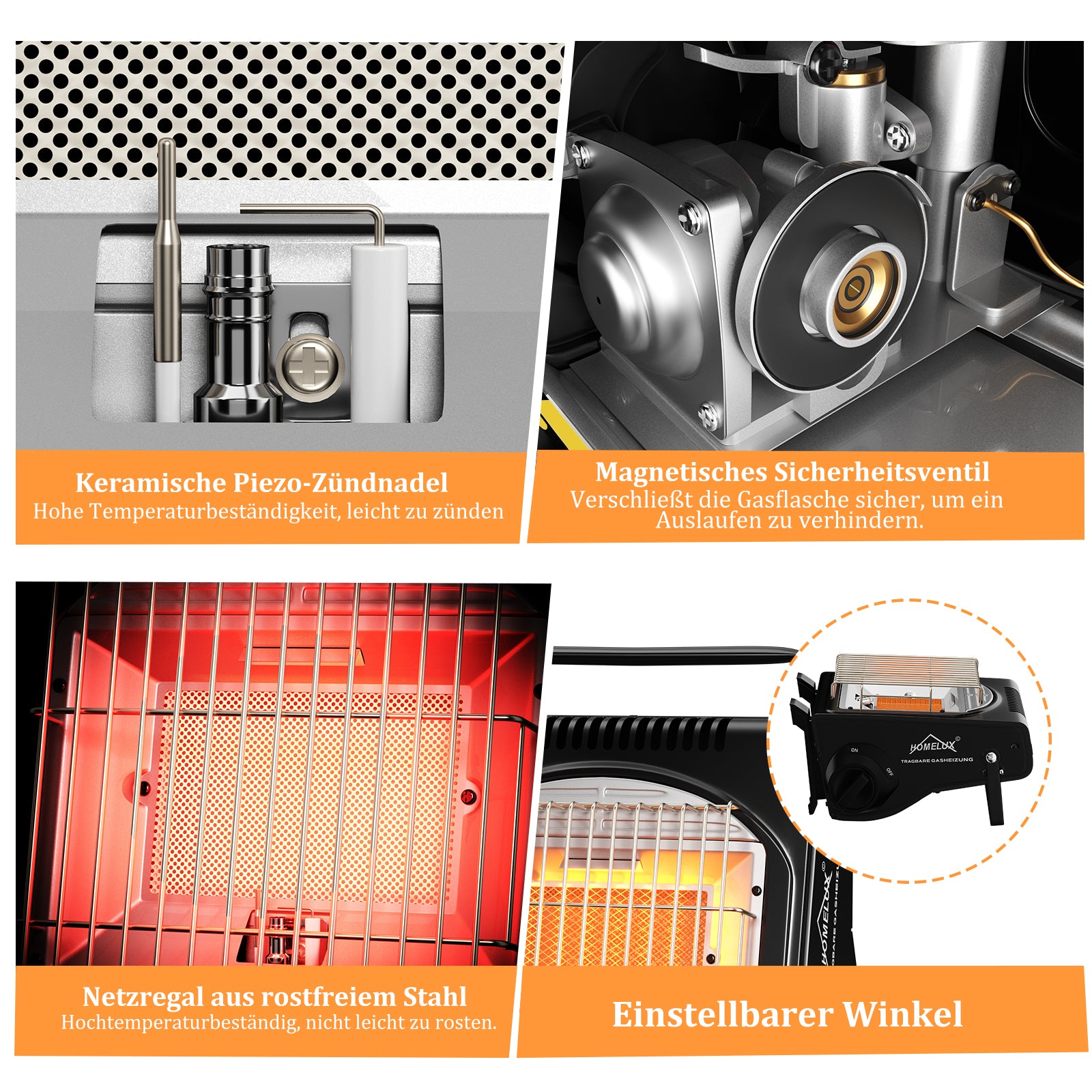 Gasheizer für kalte Tage im Freien – Wärme und Kochmöglichkeiten jederzeit verfügbar.