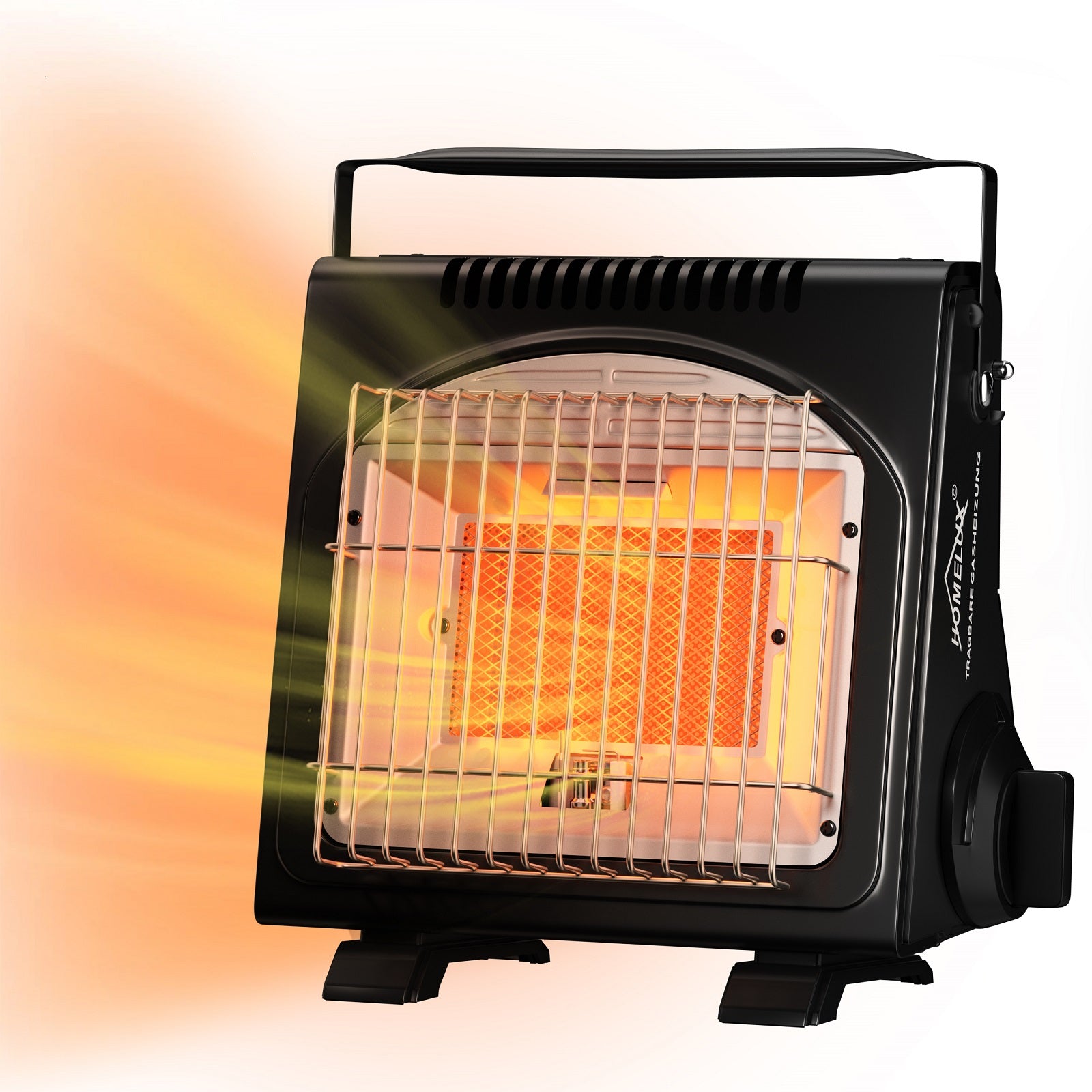 Gasheizer mit energiesparender Verbrennungsplatte – Ideal für Outdoor-Exkursionen.