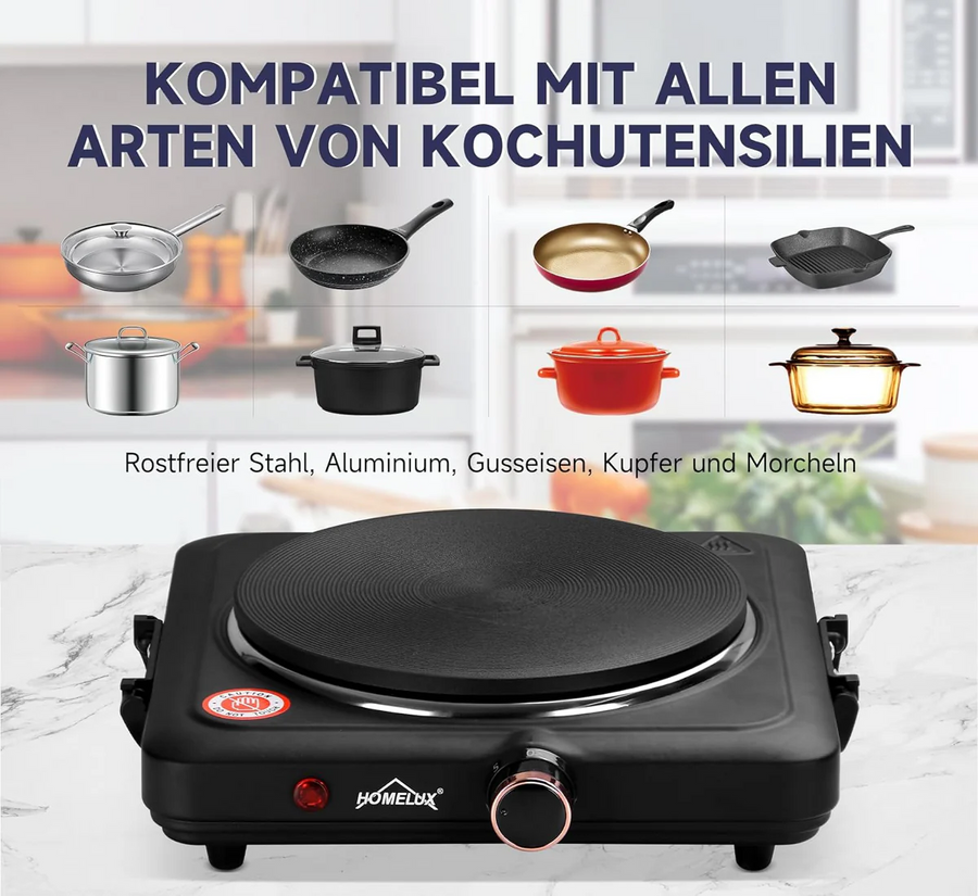 Safety features on modern hotplates 