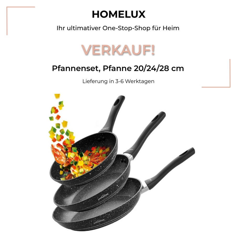 All in one: A 3-piece pan set for every type of stove, even induction! 