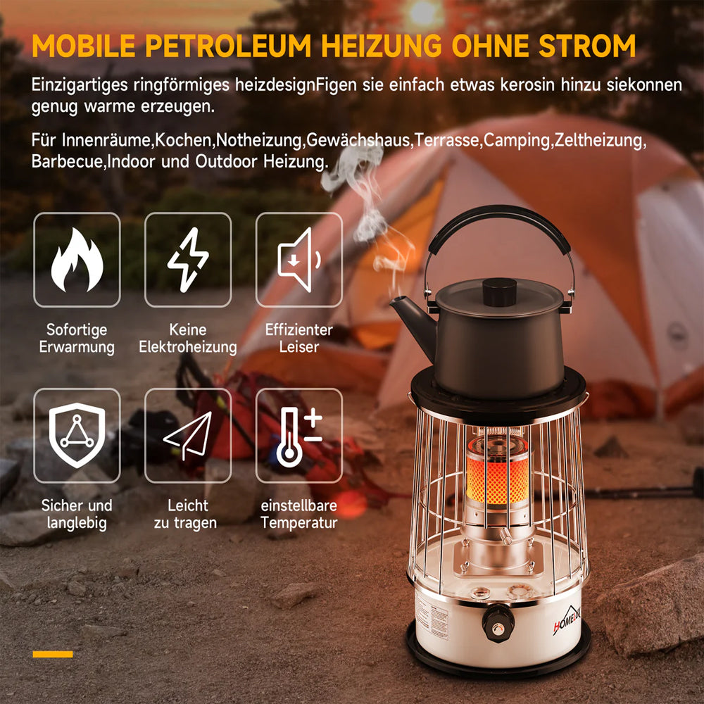 Effizientes Heizen mit dem HOMELUX Petroleumofen – Leistungsstark und Mobil