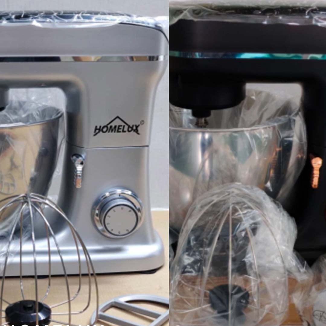 HOMELUX Multifunktionale Küchenmaschine – 6-Stufen-Knetmaschine mit LED-Touchscreen und 8L Edelstahlschüssel