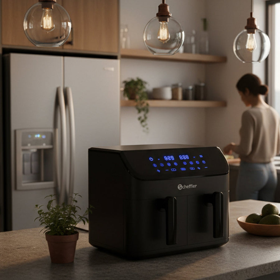 HOMELUX 2-Kammern-Heißluftfritteuse 9L: Test, Vorteile & Dual-Zone-Technologie im Vergleich