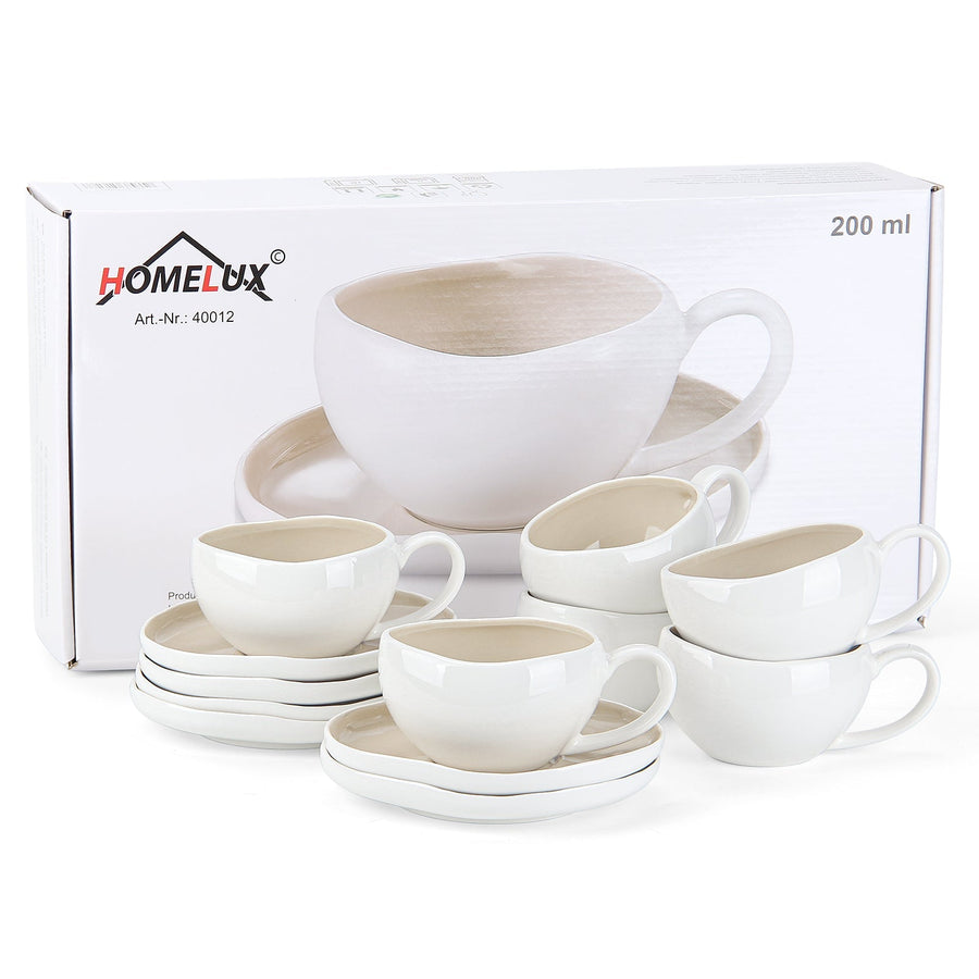 6-teiliges Keramik Cappuccinotassen Set