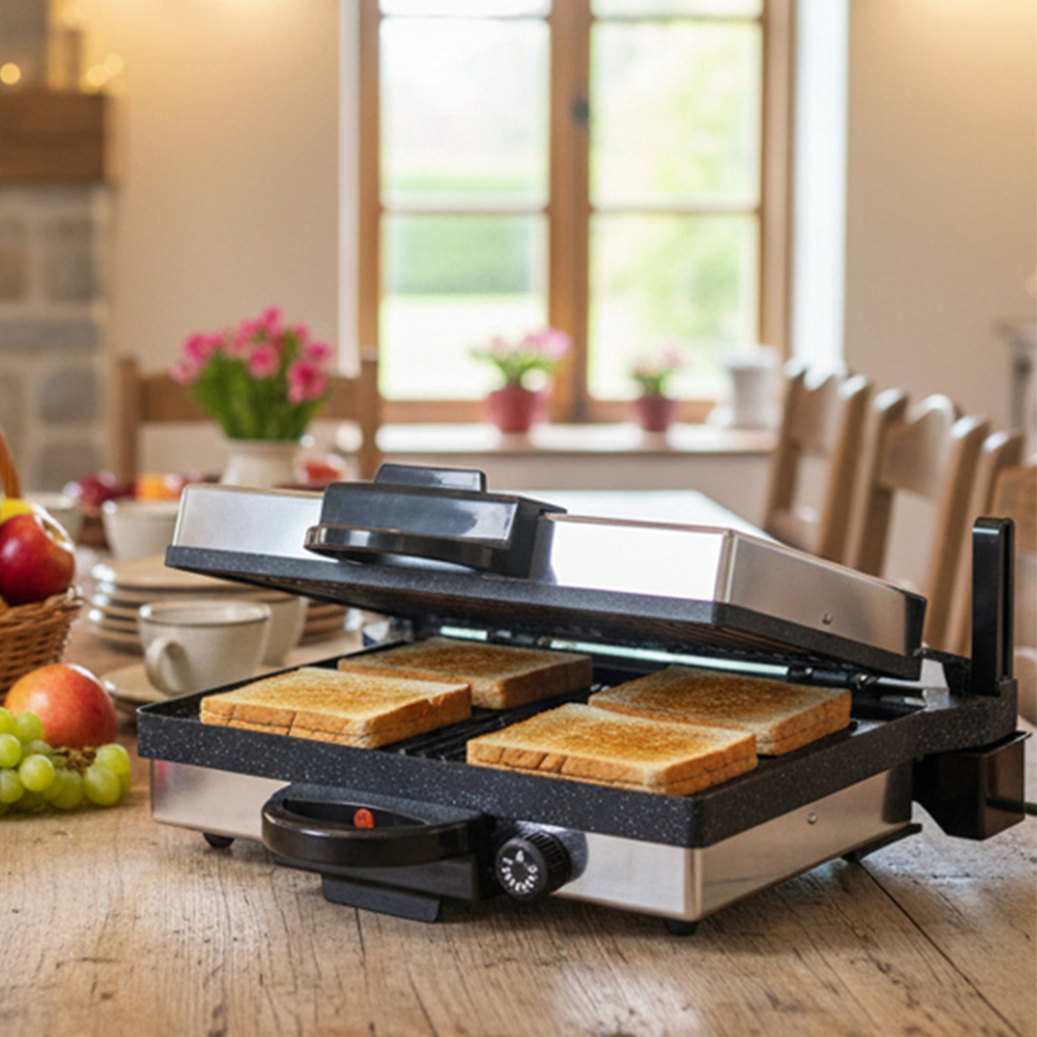 Scheffler 2000W 3-in-1 Kontaktgrill: Maximale Leistung für gesundes Braten und Teppanyaki