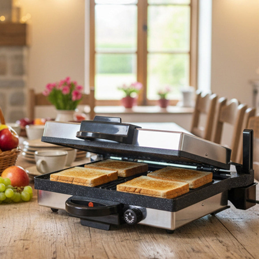 Scheffler 2000W 3-in-1 Kontaktgrill: Maximale Leistung für gesundes Braten und Teppanyaki
