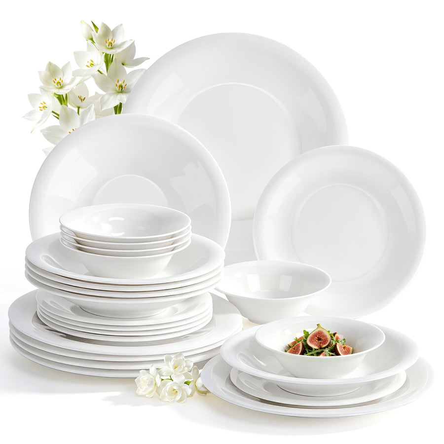 Welches 24-teilige Keramik-Tafelservice eignet sich wirklich für den täglichen Gebrauch und festliche Anlässe?