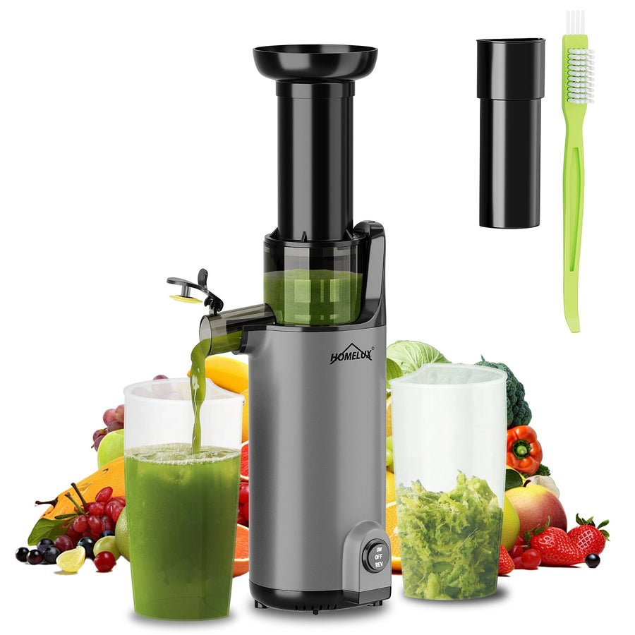 HOMELUX Slow Juicer Kaltpress Entsafter 120W 55 U/min, 85% Saftausbeute