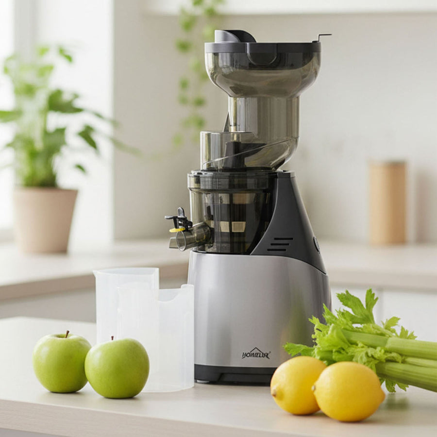 HOMELUX Slow Juicer im Praxistest: Nährstoffschonendes Entsaften ohne Vorschneiden
