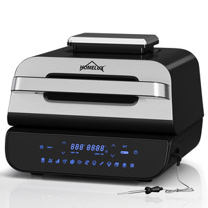 HOMELUX Fritteuse, 6-in-1, Kontaktgrill, Digital, Touch-Regler, 230°C, 1700W