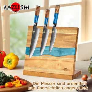 Messerblock Magnetisch, 26x22,5cm, Messerhalter zur sicheren, sauberen und ordentlichen Aufbewahrung von Messern, stabiler Messerblock