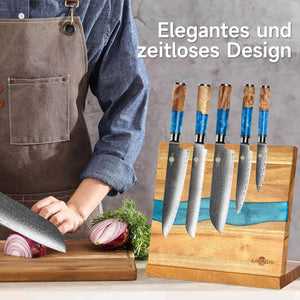 Messerblock Magnetisch, 26x22,5cm, Messerhalter zur sicheren, sauberen und ordentlichen Aufbewahrung von Messern, stabiler Messerblock