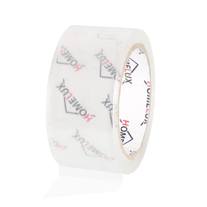 HOMELUX Transparent Parcel Tape Low Noise, 66m long, 50mm wide, ideal for parcel shipping &amp; shipping boxes 