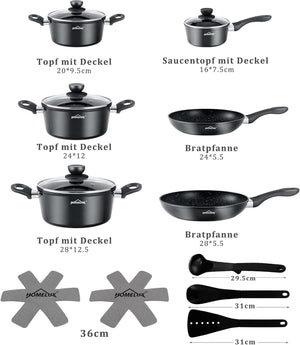 Homelux Kochgeschirr-Set – perfekte Kombination aus Stil und Funktionalität.