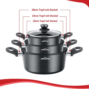 10-teiliges Homelux Set – für müheloses Kochen und einfache Reinigung.