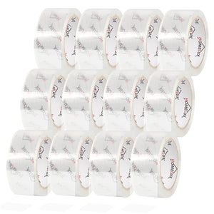 HOMELUX Transparent Parcel Tape Low Noise, 66m long, 50mm wide, ideal for parcel shipping &amp; shipping boxes 