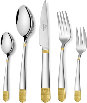72-piece cutlery set made of shiny 18/10 stainless steel for 12 people. Dishwasher safe &amp; durable. Perfect for every occasion 