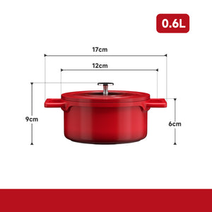 Leichte Reinigung – Homelux 12cm Topf mit hochwertiger Antihaftbeschichtung