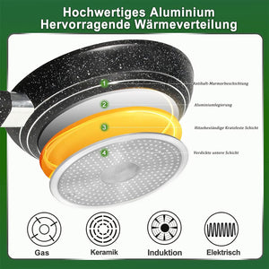 3-piece pan set, pan 20/24/28 cm, frying pan, pans induction 
