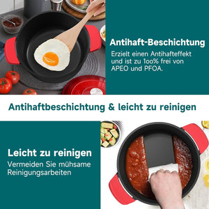 24cm Homelux Topf mit 4L Fassungsvermögen – Perfekt für Suppen und Eintöpfe
