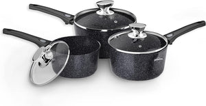 Homelux induction milk pan small cooking pot with pouring spout, saucepan, removable handle. Aluminium, non-stick coating