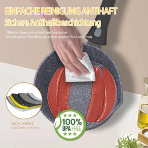 Homelux induction milk pan small cooking pot with pouring spout, saucepan, removable handle. Aluminium, non-stick coating