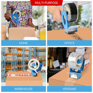 HOMELUX Transparent Parcel Tape Low Noise, 66m long, 50mm wide, ideal for parcel shipping &amp; shipping boxes 