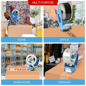 HOMELUX Transparent Parcel Tape Low Noise, 66m long, 50mm wide, ideal for parcel shipping &amp; shipping boxes 