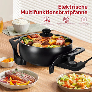 HOMELUX 6L Elektropfanne – Perfekt für mittlere Haushalte und kleinere Mahlzeiten