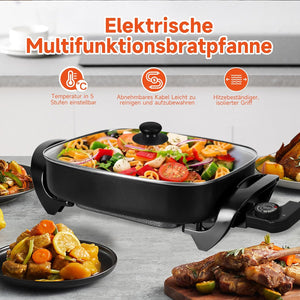 Abnehmbarer Glasdeckel mit Dampfabzug – Bessere Kontrolle beim Kochen