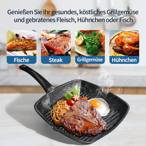 Hochwertige Grillpfanne für fettfreies Kochen und einfache Reinigung