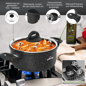 Antihaftbeschichtete Töpfe und Pfannen für gesünderes Kochen mit weniger Fett