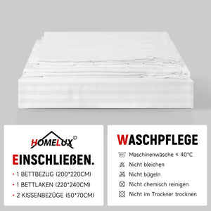 Homelux Bettwäsche 4teilig – Kombination aus Funktionalität und Eleganz