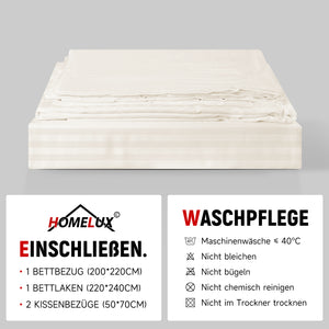 Homelux Bettwäsche 220x240 – Zeitloses Design in trendigen Farben