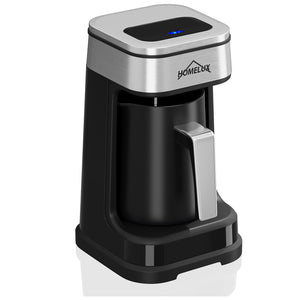 HOMELUX Türkische Kaffeemaschine 650W, Elektrischer Mokka-Zubereiter für 1-4 Tassen, 2 Brühmodi, Ein-Tasten-Bedienung, BPA-frei