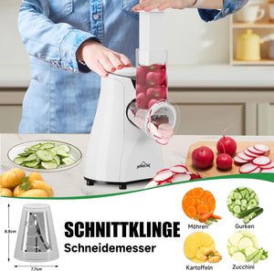 Elektrischer 5-fach Reibe- und Gemüsehobel Gemüseschneider