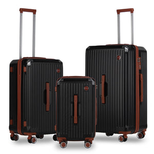 3 Teilig Reisekoffer Kofferset Hartschalen Kofferset mit Rollen Trolley Reisekoffer Set mit TSA-Schloss