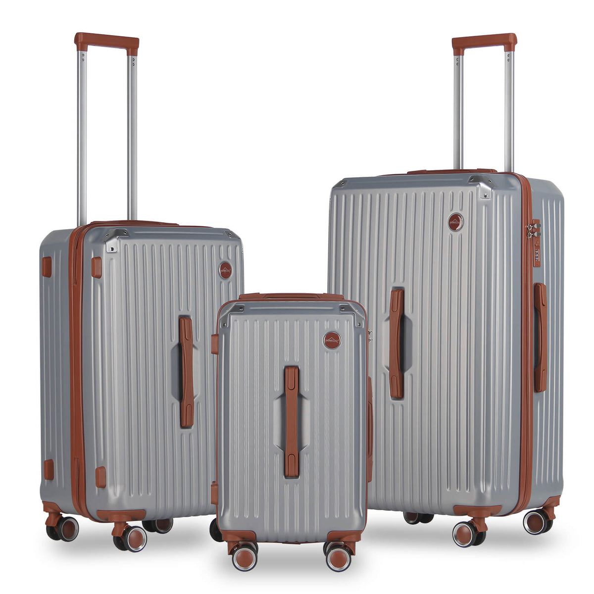 3 Teilig Reisekoffer Kofferset Hartschalen Kofferset mit Rollen Trolley Reisekoffer Set mit TSA-Schloss